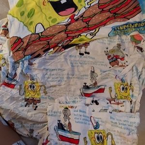 Full Size t-Shirt sheet set Nickelodeon SpongeBob
